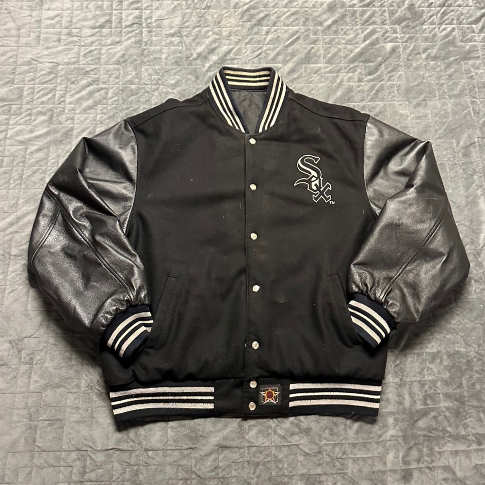 Vintage 90s Chicago White Sox Jeff Hamilton Varsity Jacket